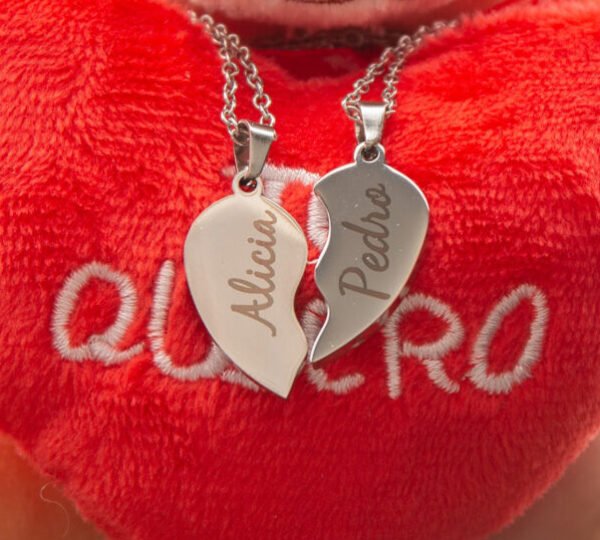 Colgantes dos corazones