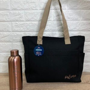pack regalo de bolso con llavero y termo personalizado