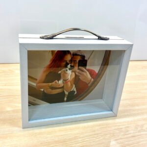 hucha de madera personalizable