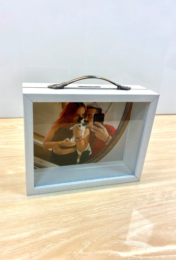 hucha de madera personalizable
